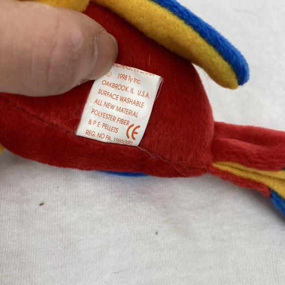 Ty 4197 Beanie Baby "Jabber The Parrot Tropical Bird" Retired - Picture 6 of 7